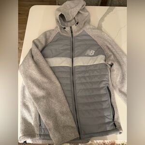 New Balance Heather Gray Zip-Up Jacket